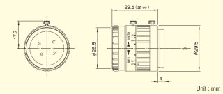 Objektiv Fujinon HF35HA-1B - schematick nkres